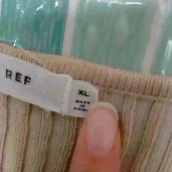 MOD REF Plus Size Sleeveless Tan Nude Stretchy Ribbed Long Dress With Slit - Picture 10 of 16